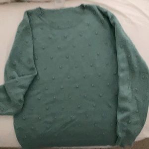 Teal sweater